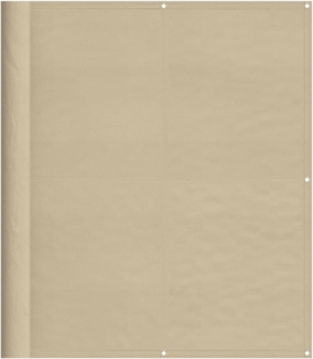 vidaXL Balkon-Sichtschutz Beige 120x800 cm 100 % Polyester-Oxford 4000187