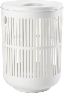 Zone Denmark Wäschekorb Ume, Wäschebox, Wäschetruhe, Wäschesammler, Kunststoff, White, 60 L, 26525