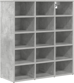 vidaXL Schuhschrank Betongrau 77,5 x 30 x 83,5 cm Holzwerkstoff 808724