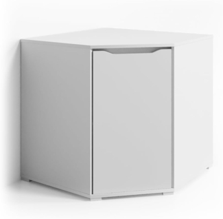 VICCO Eck Kommode RUBEN Weiß Sideboard Mehrzweckschrank Schrank Kleiderschrank