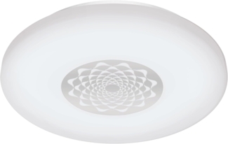 Eglo 900008 LED Wand-/Deckenleuchte CAPASSO-Z weiss, chrom H:7 Ø:34cm dimmbar 2700-6500K mit Connect-Z Funktion