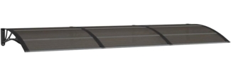 vidaXL Türvordach Schwarz 300x100 cm Polycarbonat 153575