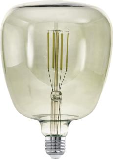 Eglo 12598 Vintage special smoky LED Leuchtmittel E27 schwarz-transparent L:20 Ø:14cm 3000K dimmbar