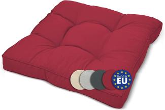 Beautissu Loungekissen Xluna Sitz Rot, 70 x 70 x 10 cm