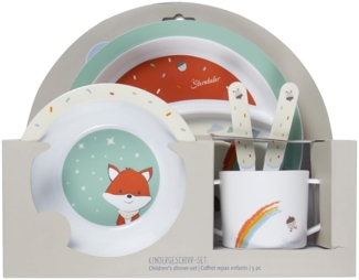Sterntaler® Kindergeschirr-Set Fuchs Filou, rund (5-tlg), Polypropylen