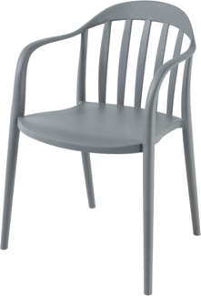 riess-ambiente Gartenstuhl STUDIO ITALIA anthrazit · wetterfester Stapelstuhl für In-/Outdoor (Einzelartikel, 1 St), pflegeleichter Balkonstuhl · leichtes Design · stabil · für Terrasse