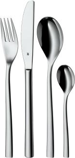 WMF Palermo Besteckset, 6 Personen, 24-teilig, Monobloc-Messer, Cromargan Edelstahl poliert, glänzend, spülmaschinengeeignet