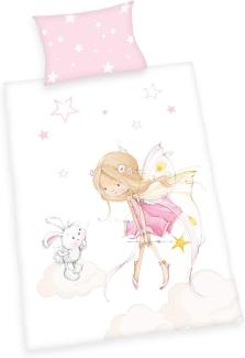 baby best 'Little Fairy' Bio-Bettwäsche 100x135 cm pink weiß