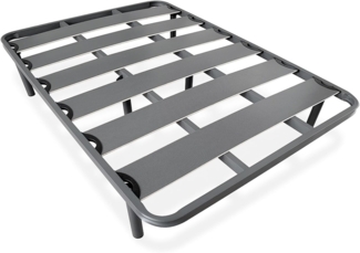 Homey Verstärkter Lattenrost mit Breiten Lamellen, geräuschhemmend, Struktur 40x30 mm mit Schraubfüßen, stark und robust, 135x200 cm