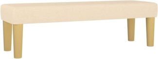 vidaXL Sitzbank Creme 100 x 30 x 30 cm Stoff [346657]