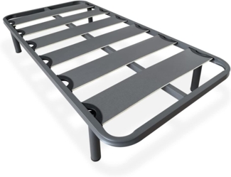 DUÉRMETE ONLINE - Lattenrost mit Breiten Lamellen, verstärkt gegen Geräusche, 40x30 mm, mit Schraubbeinen, Stabilität und Robustheit, 90x190 cm