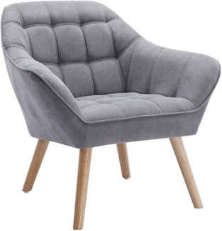 Vente-unique - Sessel - Stoff - Grau - CASERTA