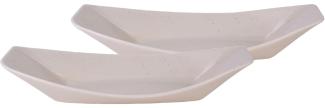 CreaTable 33967 Streat Food Streat Boat long Servierschale, creme (1 Set)