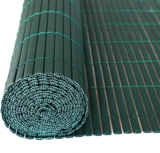 PVC Sichtschutzmatte Sichtschutzzaun Sichtschutz für Zaun Balkon grün 0,90x3 m