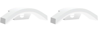 vidaXL LED-Außenwandleuchten mit Sensor 2 Stk. Weiß Aludruckguss 4006283