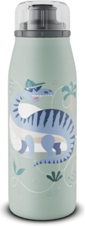 Isolier Trinkflasche Kinder KIDS ISO BOTTLE 035l Edelstahl Crazy Dinos dicht für Schule Kindergarten Sport hält 12h heiß 24h kalt spülmaschinenfest Made in Germany