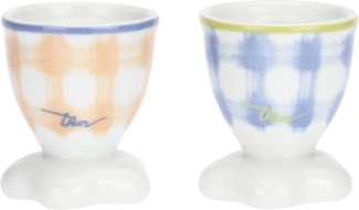 THUN Set 2 Eierbecher, Porzellan, Kollektion Frühlingsgarten, Ø 5 cm, Höhe 5 cm