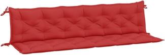 vidaXL Gartenbank-Auflagen 2 Stk. Rot 200x50x7 cm Oxford-Gewebe 361741