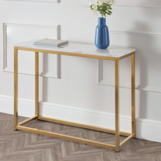 Julian Bowen Scala Konsolentisch, Gold