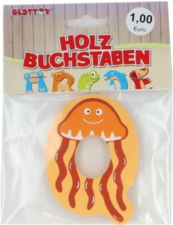 Besttoy Holzbuchstabe 'Q' orange