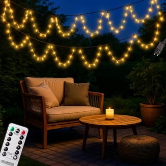 monzana Lichterkette, 200/400/600 LEDs warmweiß/kaltweiß/bunt Weihnachtsbaum