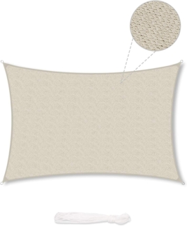 Sekey Sonnensegel Sonnensegel HDPE Sonnenschutzsegel mit Seilen