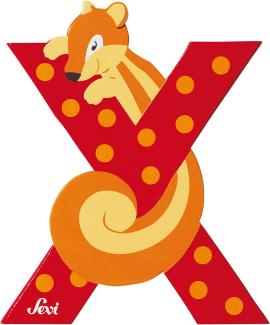 Sevi Buchstabe Tiere X Xero Rot
