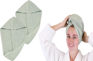 Betz Turban-Handtuch mit Knopf BERLIN Kopfhandtuch Haarturban, (2-St)