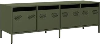 TV-Schrank Olivgrün 135x39x43,5 cm Kaltgewalzter Stahl 851308