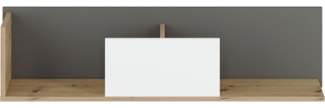 Wandregal "Fini" Wandboard 116cm artisan eiche weiß anthrazit