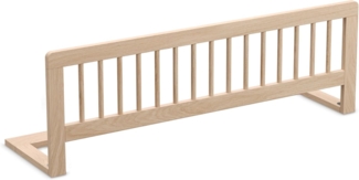 CADANI Kinder Bettgitter Baby Bettschutzgitter klappbarer Rausfallschutz aus Massivholz für Elternbett und Kinderbett Natur 115x40 cm