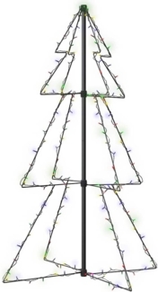 vidaXL Weihnachtsbaum in Kegelform 160 LEDs Indoor & Outdoor 78x120 cm 328569