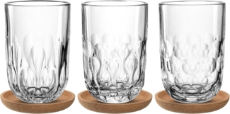 Leonardo GOCCE Latte Macchiato-Set mit Untersetzer 6-teilig