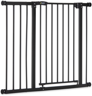 Hauck Close N Stop Treppengitter inklusive 21 cm Verlängerung/Türschutzgitter/96 – 101 cm/ohne Bohren Kinder/Hunde/kombinierbar mit Y-Spindel für Geländer/beidseitig schwenkbar/Metall/charcoal (grau)
