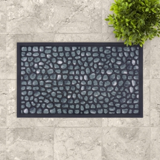 Lako 'Stein-Optik' Fußmatte, grau, 45x75 cm