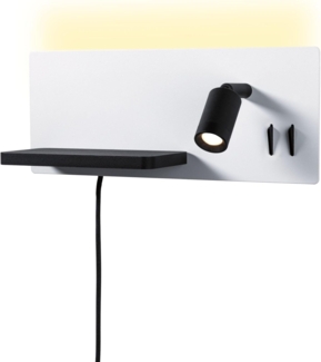 Paulmann 71103 LED Wandleuchte Serra 2-flammig links USB C 2700K Backlight