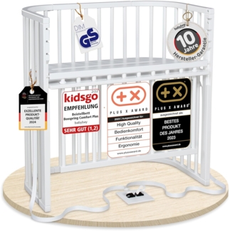 babybay Maxi Comfort Plus Beistellbett / Anstellbett Schiefergrau