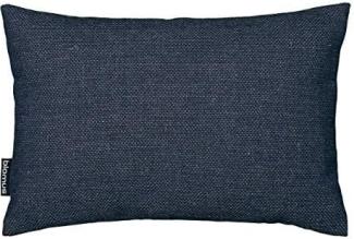 Blomus SIVO Kissen, Dekokissen, Kopfkissen, Wolle, Kunstfaser, midnight blue, 36x24 cm, 65884