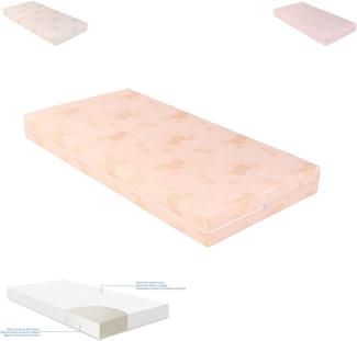 Kikkaboo Babybett-Matratze extra Comfort 120 x 60 x 12 cm, Bezug abnehmbar pink