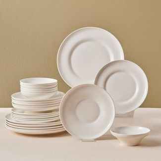 Karaca Geschirr-Set Karaca Streamline Remi 18-tlg Bone China Geschirrset für 6 Personen