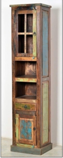 RIVERBOAT Badezimmer-Hochschrank Altholz Bunt