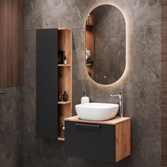 Planetmöbel Badmöbel-Set Astra, (Badezimmer Möbel im modernen Design, 3-St), Badezimmer Möbel im modernen Design