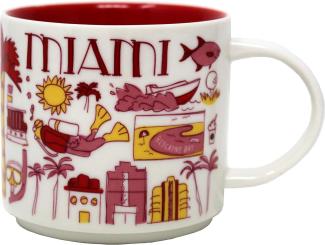 Starbucks MIAMI Been There Series Across The Globe Collection Ceramic Coffee Mug