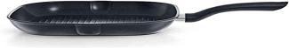 Fissler Cenit Induktion Grillpfanne, eckige Pfanne, Stielpfanne, Bratpfanne, Aluminium, Schwarz, 28 cm, 045 601 28 100 0