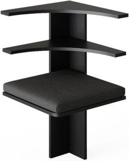 Vicco Sitzbank Roman, Schwarz, 43.5 x 43.5 cm