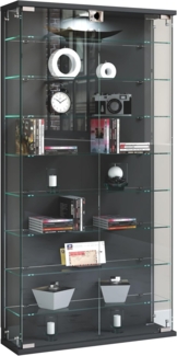 VCM Wandvitrine Relas 920069 Anthrazit H. 114 x B. 59 x T. 17 cm