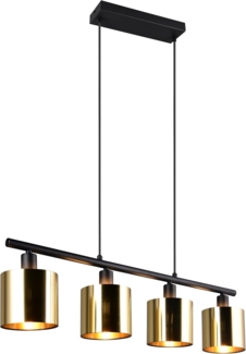 Reality Pendelleuchte Jason ohne Leuchtmittel 150 x 75 cm gold 4 W warmweiß