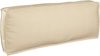 vidaXL Palettenkissen für Rückenlehne Beige 120 x 40 x 12 cm 42001541