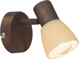 Wandleuchte 'Luca' 1-flammig, braun, 13,5x14,5 cm