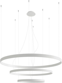 SOLLUX TH. 271 Kronleuchter RIO LED 150W Aluminium weiß L:110cm B:110cm H:150cm 4000K